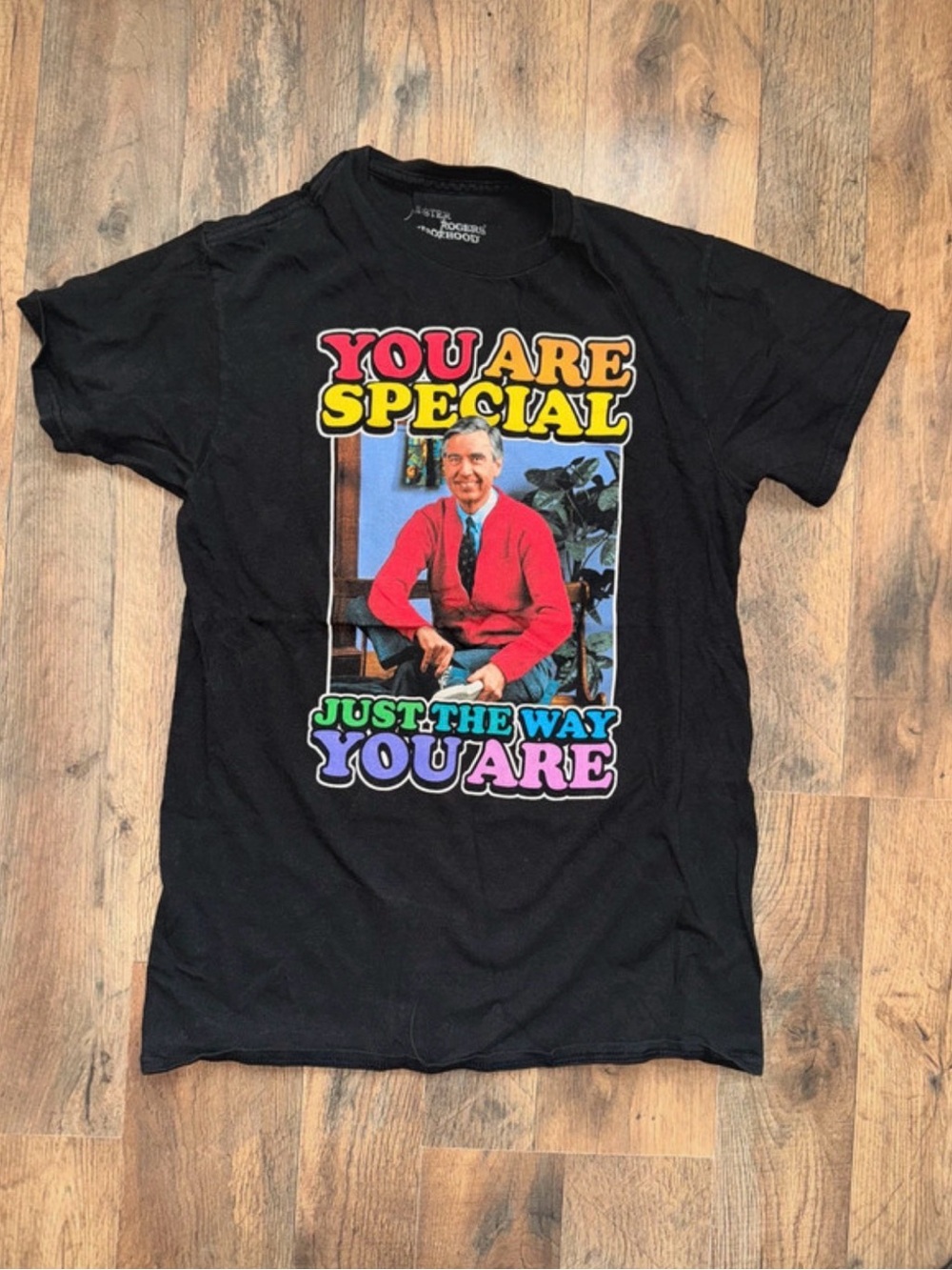 You Are Special Black Graphic Tee - Mister Rogers